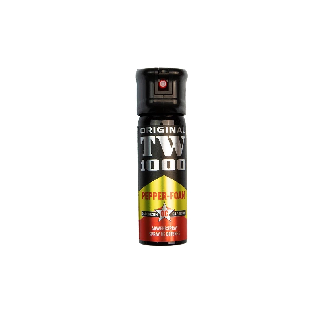 Spray cu piper IdeallStore®, TW-1000 Foam, spuma, auto-aparare, 64 ml, negru - 