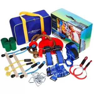 Cursa cu obstacole, pentru copii, portabil, set 17 piese si accesorii montane, Motion Sport Activities - 