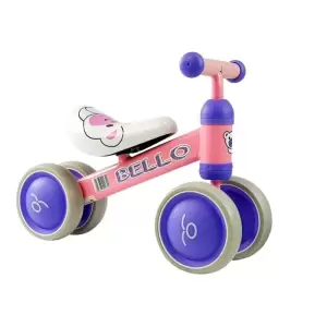 Bicicleta fara pedale, cu roti duble, pentru copii, Pink Bello MCT 5262 - Bicicleta fara pedale, usoara, cu roti duble, pentru copii, Pink Bello MCT 5262