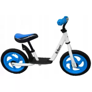 Bicicleta fara pedale cu suport pentru picioare R5 MCT - Albastru - Bicicleta copii, fara pedale, usoara, cu suport pentru picioare R5 MCT - Albastru