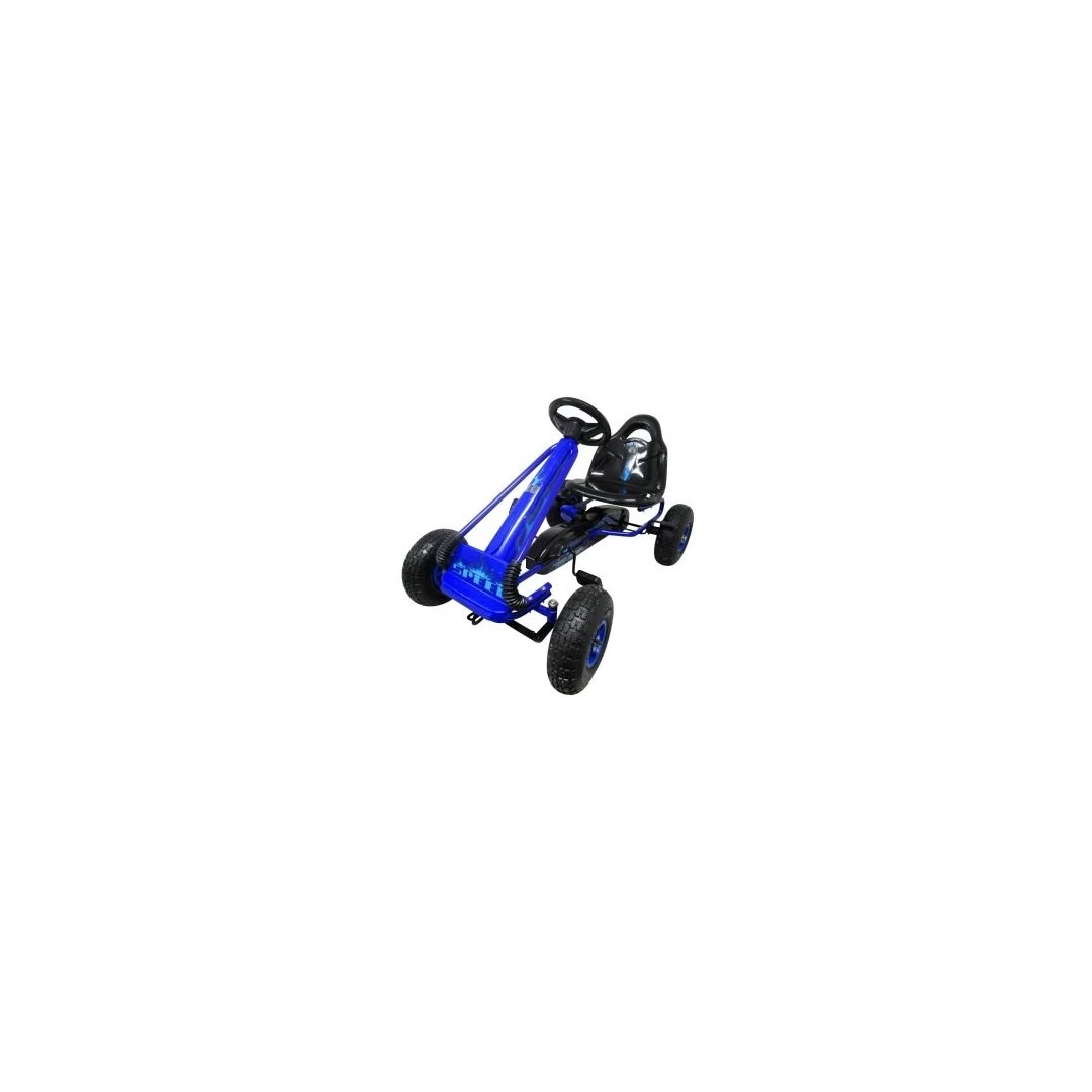 Kart cu pedale Gokart, 3-6 Ani, roti pneumatice din cauciuc, frana de mana, G3 MCT - Albastru - 