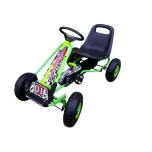 Kart cu pedale Gokart, 3-7 ani, roti gonflabile, G1 MCT - Verde - 