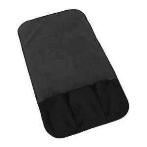 Protectie bancheta auto MCT 71741 -  - Se aseaza intre bancheta si scaunul auto pentru a preveni uzura, murdarirea si scamosarea tapitariei- Contine 3 buzunare pentru depozitarea jucariilor, sticlelor de apa, etc- Este fabricat din nailon rezistent si material fleece, moale si confortabil.- Poate fi curatat la masina de spalat rufe- Dimensiuni: 52 x 90 cm- Culoare negru/gri- Testat pentru substante nocive, nu contine ftalati
