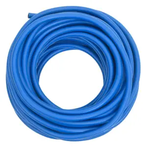 Furtun de aer, albastru, 50 m, PVC - Acest furtun de aer va fi o alegere ideală pentru compresorul dumneavoastră, indiferent dacă îl folosiți acasă sau în medii comerciale. Material durab...