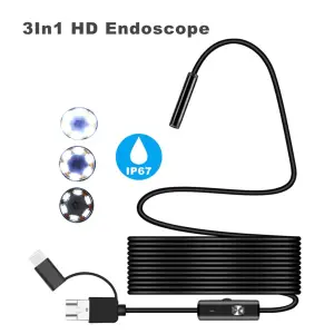 Mini camera endoscop 5.5 mm, USB tip C, 1.5m , 6 LED-uri, rezistenta la apa - 