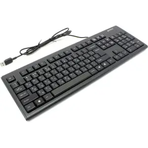 Tastatura A4Tech KR-83 cu fir, negru - Achizitioneaza tastatura pentru calculator atat pentru office si productivitate. Nu rata ultimele oferte!