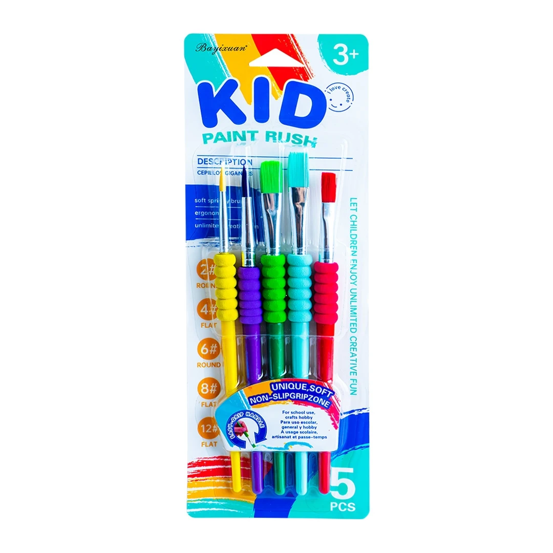 Pensule desen soft, 5 buc/set, 7Toys - 