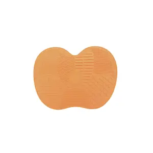 Accesoriu de curatare pensule din silicon, portocaliu - 