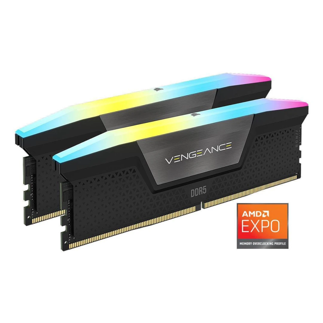 CR DRAM VENGEANCE 32GB(2x16) DDR5 C30 - Avem pentru tine memorii RAM simple si cu RGB pentru calculator cu performante mari, foarte utile in gaming si aplicatii solicitante.