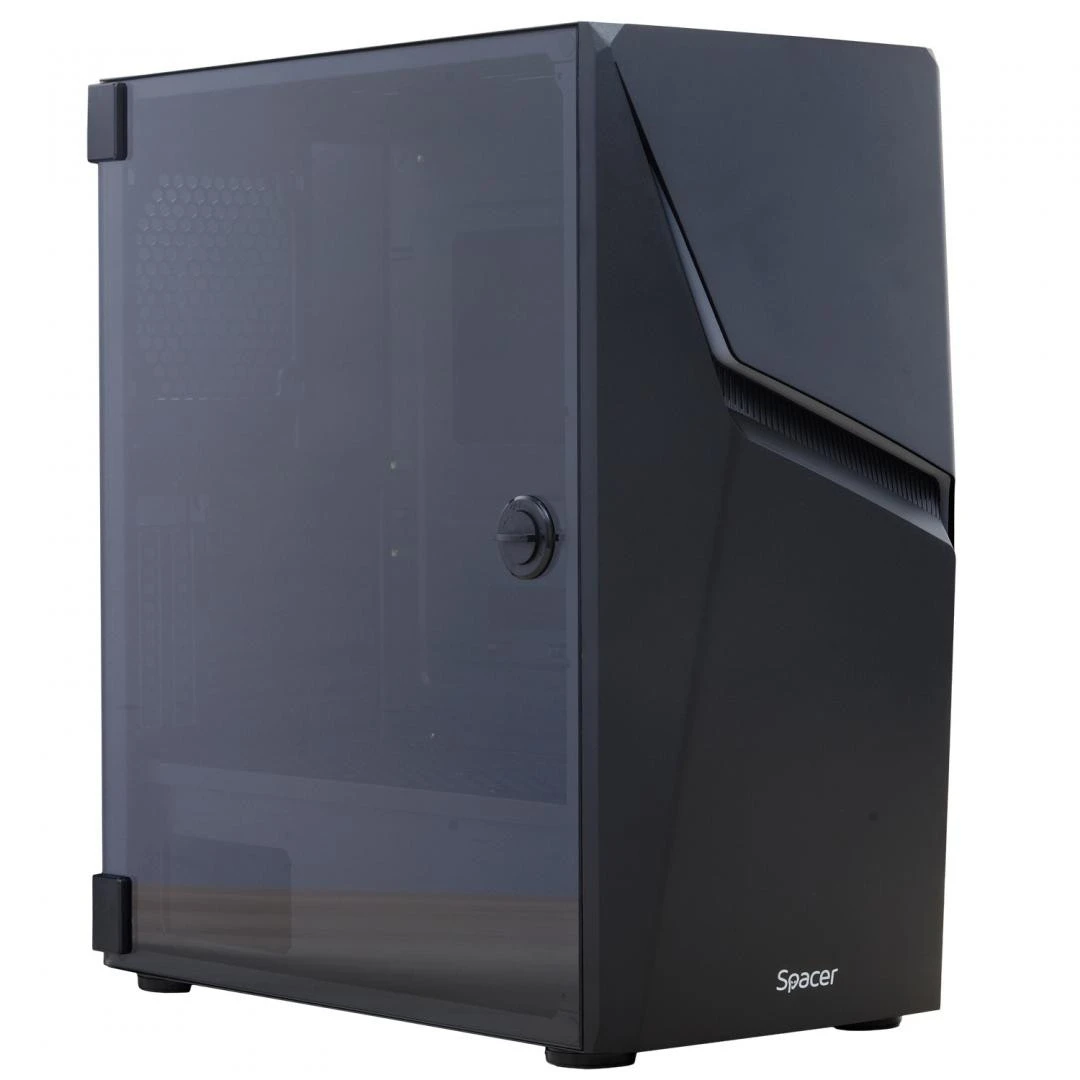 Carcasa Spacer Thunder, ATX, MidTower - Iti prezenta noile carcase pentru calculator, atat pentru cel de office cat si pentru gaming, din materiale de inalta calitate.