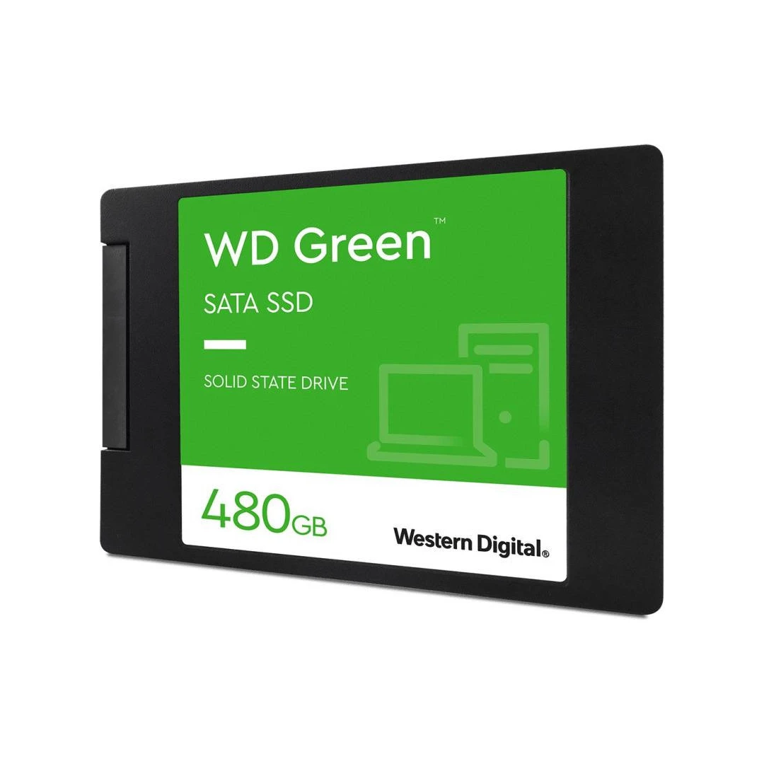 WD SSD 480GB GREEN 2.5 SATA3 WDS480G3G0A - Achizitioneaza ssd performant pentru calculator si laptop cu rata mare de transfer. Acum si  livrare rapida.