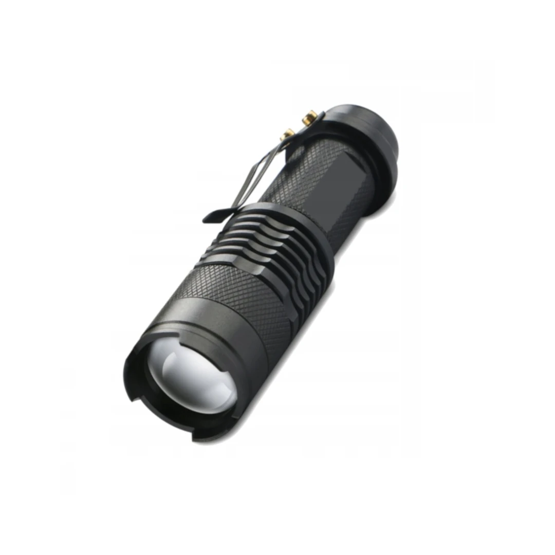 Lanterna tactica de buzunar Cree Q5, aluminiu, negru - 