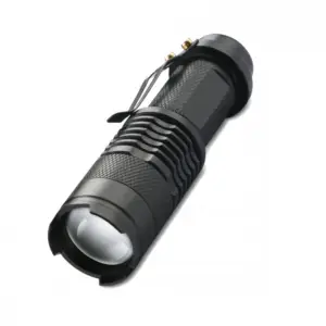 Lanterna tactica de buzunar Cree Q5, aluminiu, negru - 