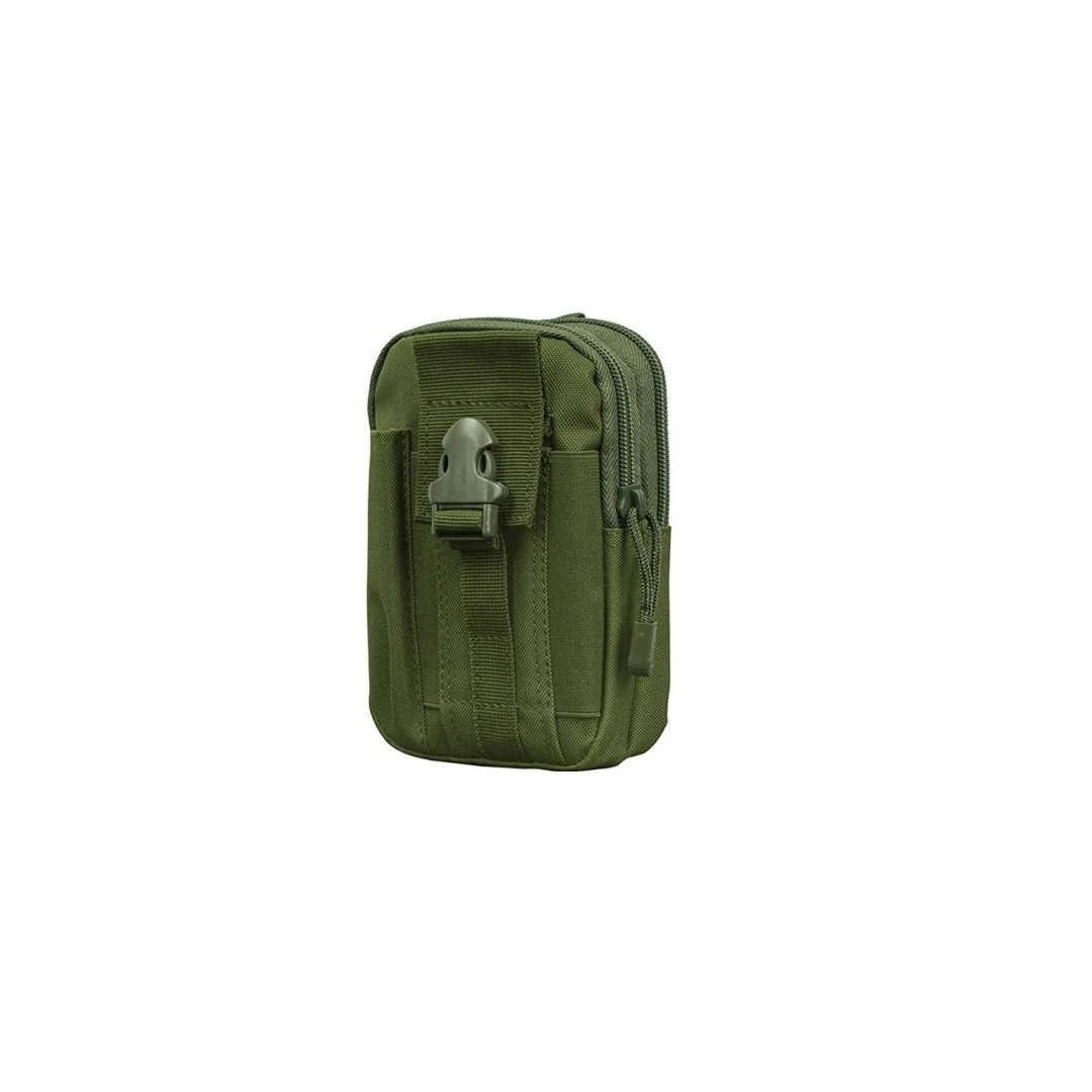Geanta militara pentru centura de sold, 12x18x6cm, verde - 