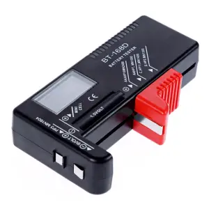 Tester digital pentru baterii, afisaj LCD, 11 x 6  x 2,5 cm, negru - 