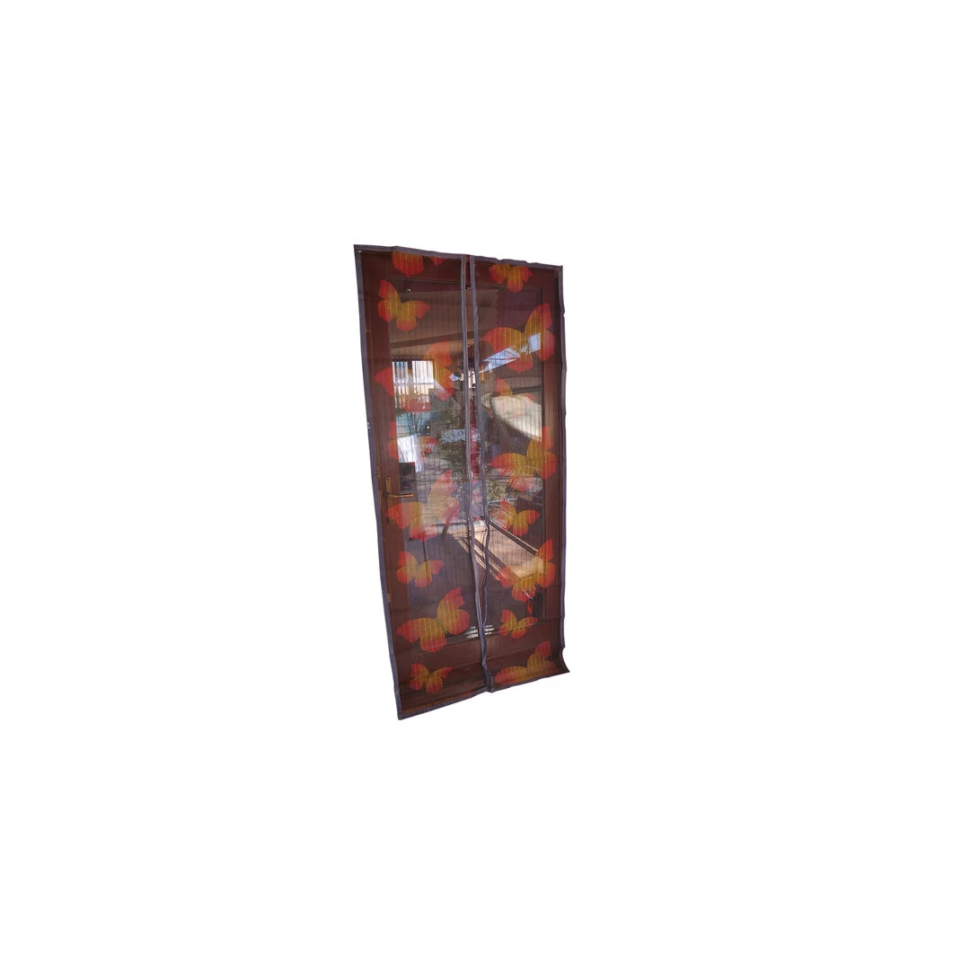 Plasa pentru usa impotriva tantarilor, mustelor si altor insecte, cu magnet, model fluture, 218x96 cm - 