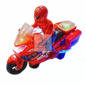 Spiderman pe motocicleta cu sunete si lumini -28 cm - 