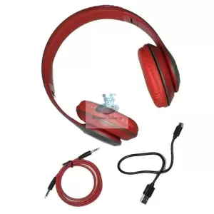 Casti Bluetooth cu Microfon si Radio P47 Rosu Mici - 