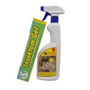 Insecticid gel Insektum 35 gr + Spray antirozatoare 750 ml - <p>Set promotional dezinsectie si deratizare casa</p>