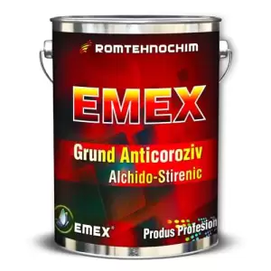 Grund Anticoroziv Alchido Stirenic “Emex”, Galben, Bidon 5 Kg - 