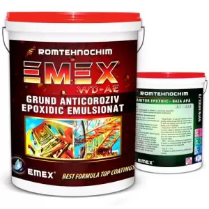 Grund Epoxidic Emulsionat “Emex WD-AE”, Rosu, Bidon 10 Kg, Intaritor inclus - 