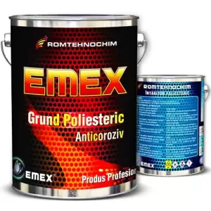 Grund Poliesteric Antirugina “Emex”, Galben, Bidon 4 Kg, Intaritor inclus - 