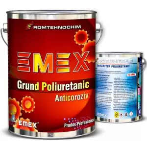 Grund Poliuretanic Anticoroziv EMEX, Rosu, Bidon 20 Kg, Intaritor inclus - 