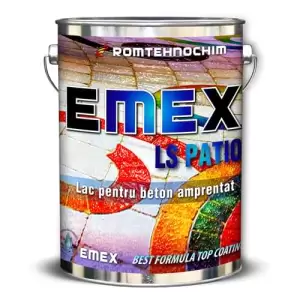Lac de Beton Amprentat “EMEX LS PATIO”, Transparent, Bidon 20 Kg - 