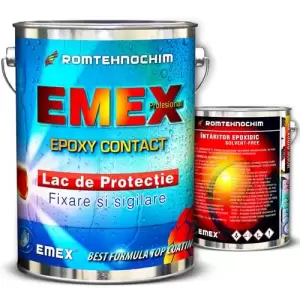 Lac Epoxidic Emex Epoxy Contact, Pachet cu Intaritor inclus, Bidon 4 Kg - 