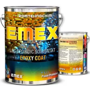 Lac Epoxidic Solventat “Emex Epoxy Coat”, Pachet cu Intaritor inclus, Bidon 3 KG - 