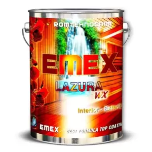 Lazura colorata pentru Lemn EMEX WX, Transparent, 16 KG - 