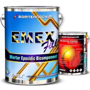 Mortar Epoxidic de Egalizare "EMEX FILL", Gri, Bidon 10 KG, Intaritor inclus - 