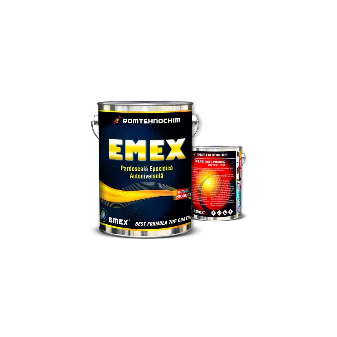 Pardoseala Epoxidica Autonivelanta "EMEX", Alb, Bidon 20 KG, Intaritor inclus - 