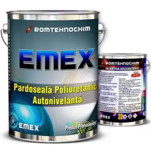 Pardoseala Poliuretanica Autonivelanta "EMEX", Crem, Bidon 20 KG, Intaritor inclus - 