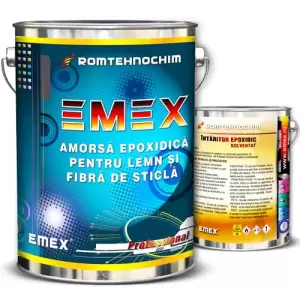 Set Amorsa Epoxidica Solventata “Emex”, Transparent, Bidon 16 Kg, Intaritor inclus - 