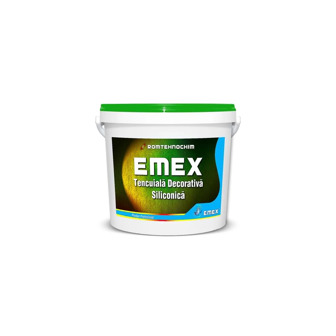 Tencuiala Decorativa Siliconica “EMEX”, Alb, Bidon 25 KG - 