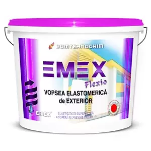 Vopsea Elastomerica Exterior “Emex Flexio”,  Bleu Pastel, Bidon 20 Kg - 