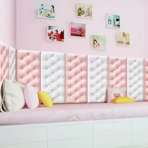 Panou decorativ pentru perete sau mobilier, 60 x 30 cm, culoare Roz - 