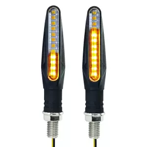 Set 2 lampi Semnalizare Moto SECVENTIALA, cu 2 functii, pozitie si semnalizare, AVX-ZD59B - 