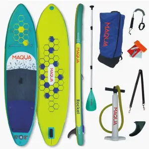 Set placa Paddelboard SUP, surf gonflabila Rocket, 330 cm x 83cm x 15cm MAQUA - 