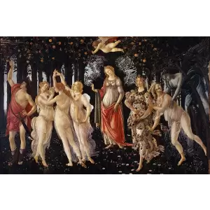 Tablou Canvas, Reproducere Botticelli, Primavera, 90 x 60 cm, Multicolor - <p>Tablou Canvas, Reproducere Botticelli, Primavera, 90 x 60 cm, Multicolor</p>