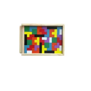 Tetris din lemn in cutie, 7Toys - 