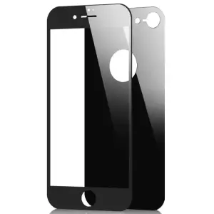 Folie protectie din sticla pentru Iphone 7/8 Plus, full cover Negru - 