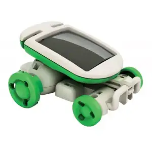 Jucarie robot solar pentru copii, 6 in 1, Gonga® Verde - 