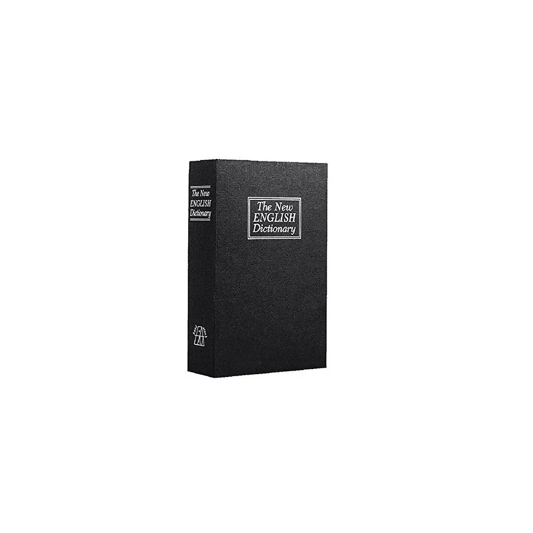 Seif in forma de carte, metalic, Gonga® Negru 18 cm - 