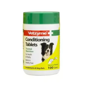 Suplimente naturale pentru catei Vetzyme, 100 tablete Verde - 
