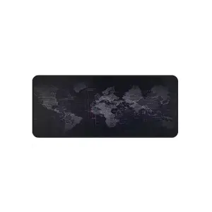 Mouse pad cu model harta lumii, Gonga® Negru 90 x 40 cm - 