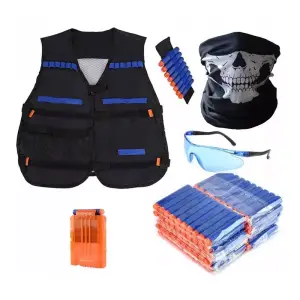 Set de joaca cu accesorii compatibile Nerf pentru copii, albastru/portocaliu, Gonga® - 