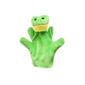 Marioneta de mana model animalut, 22.5 cm, Gonga® Verde - 