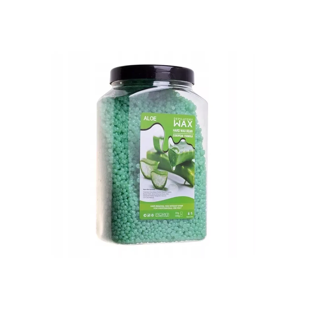 Ceara elastica tip perle, reutilizabila, cu extract de Aloe Vera Verde 1 kg - 